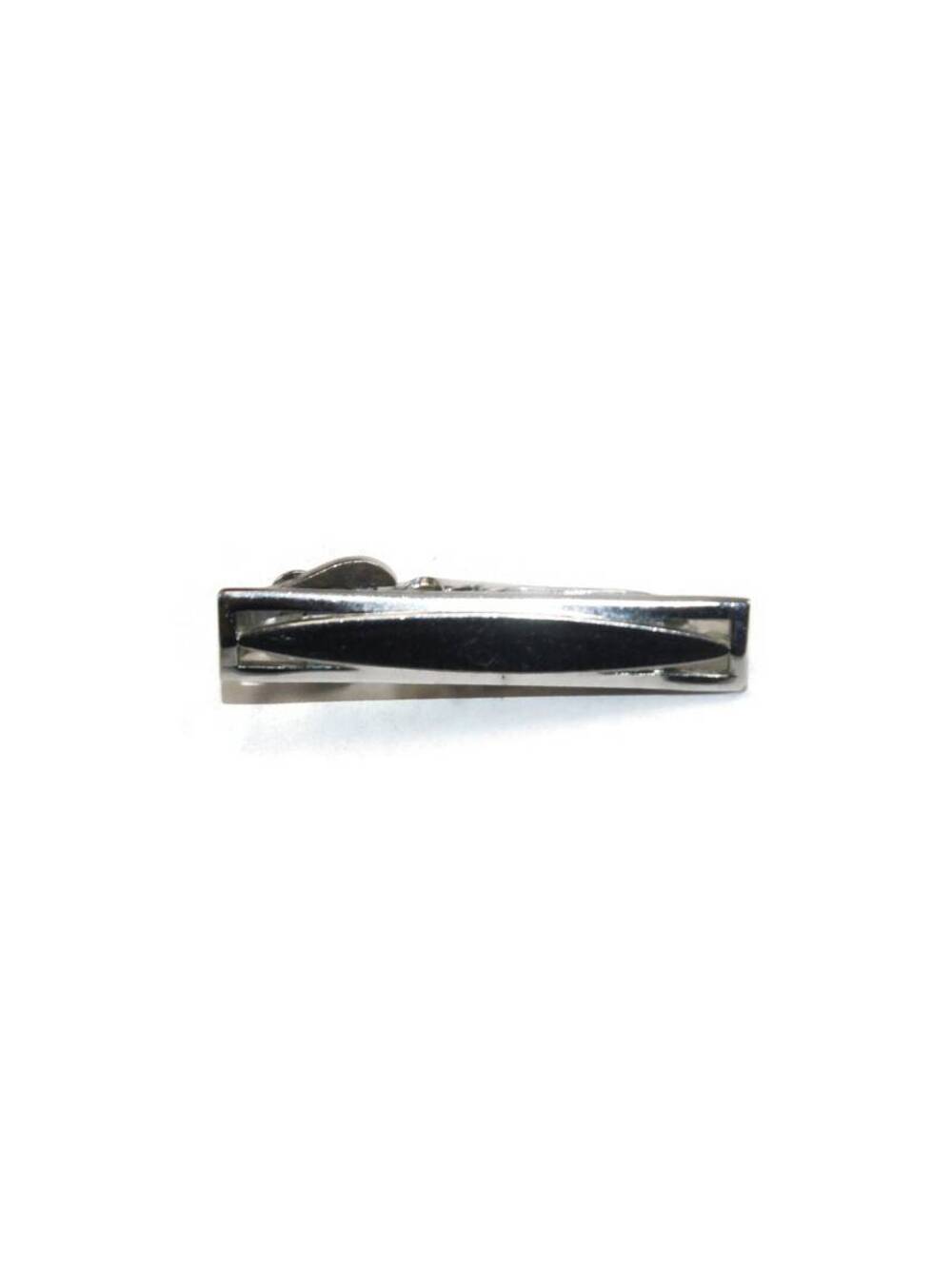 Vintage Swank Silver Tone with Engraved "C" Tie Clip. Hallmarked Swank.
